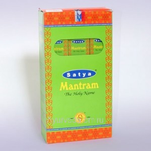 Индийские  Благовония (Premium Masala Base Incense "Agarbatti" Natural Fragrance) 30г. Mantram Satya 